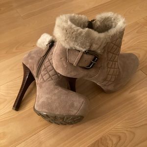 GUESS Suede Platform Boots (NWOT)